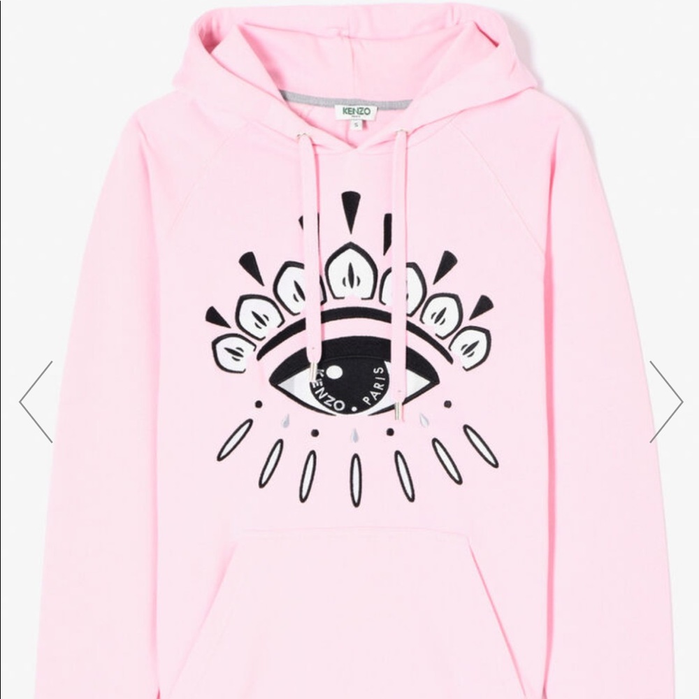 KENZO eye hoodie, flamingo pink